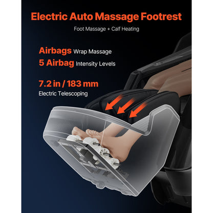 Uimoso Massage Chair Full Body 3D/4D Massage Recliner W/ Sl-Track & Yoga Stretch